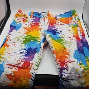 Pants with Colorful Paint Spots Size 32 waist and 28" Inseam